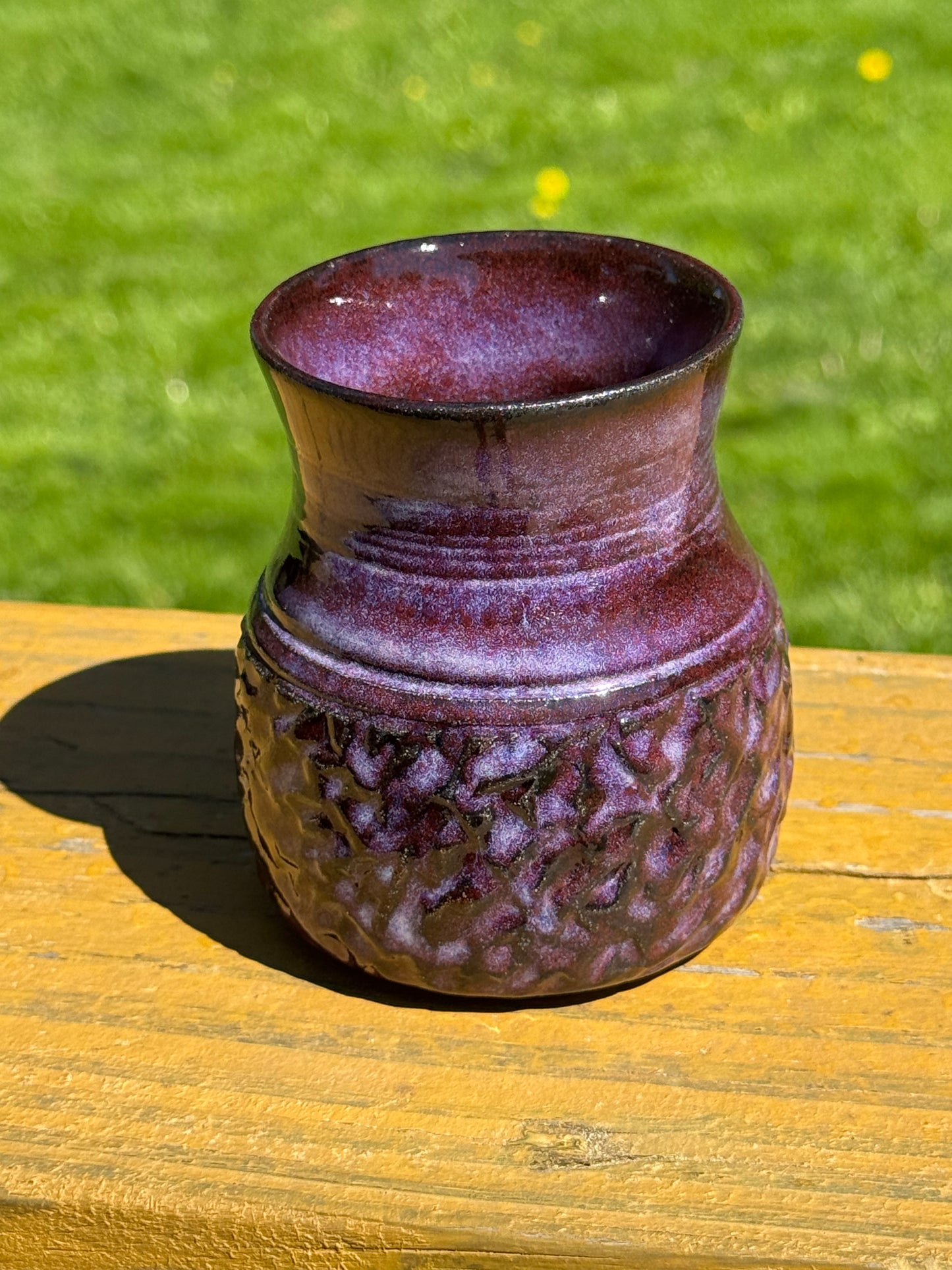 Rich Plum Purple Vase