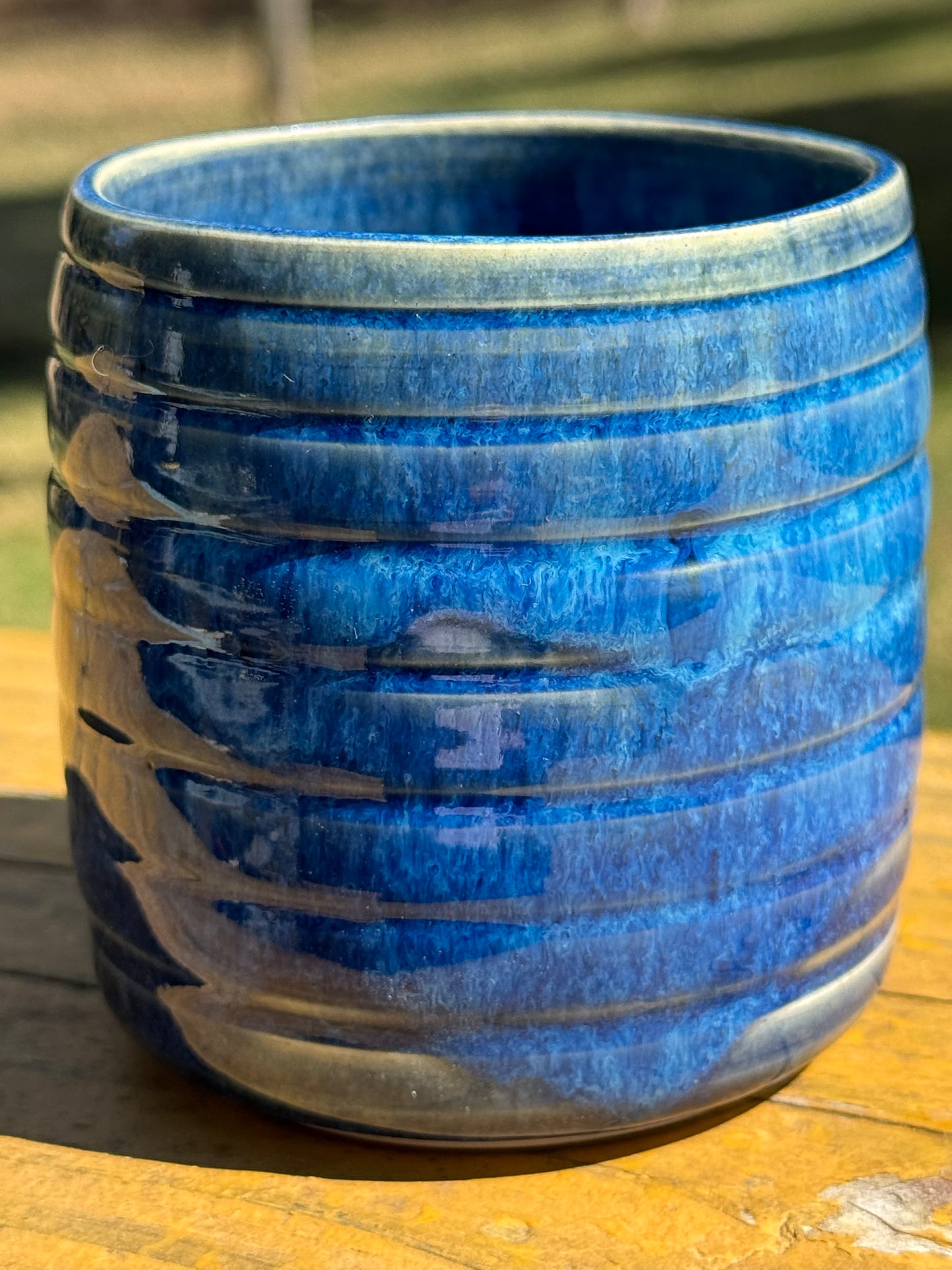 Sapphire Blue Vase