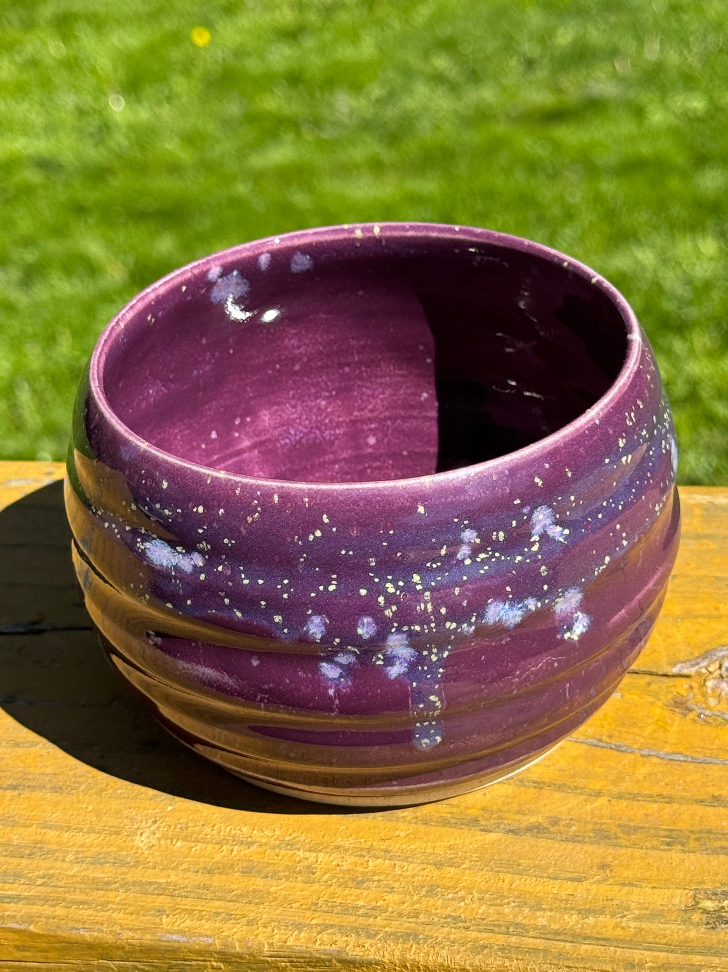 Purple Hydrangea Garden Bowl