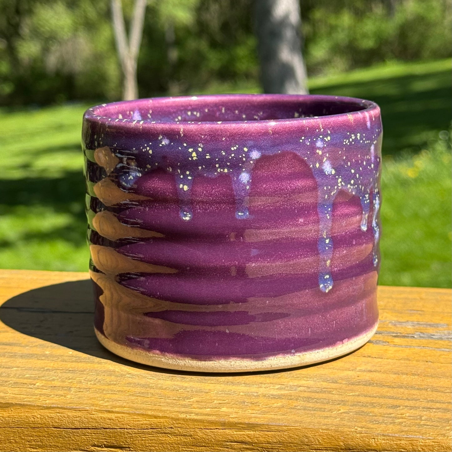 Purple Hydrangea Garden Vase