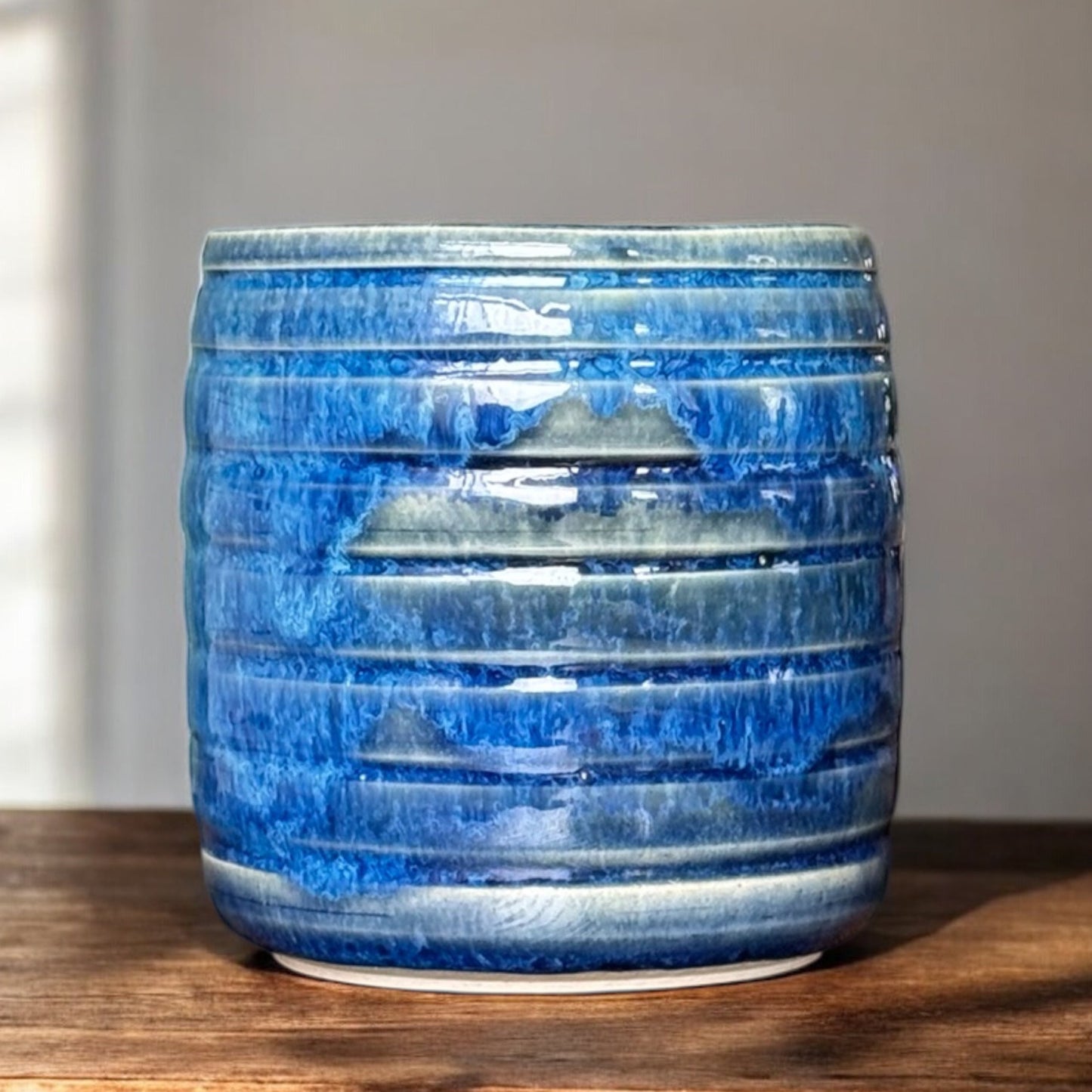 Sapphire Blue Vase