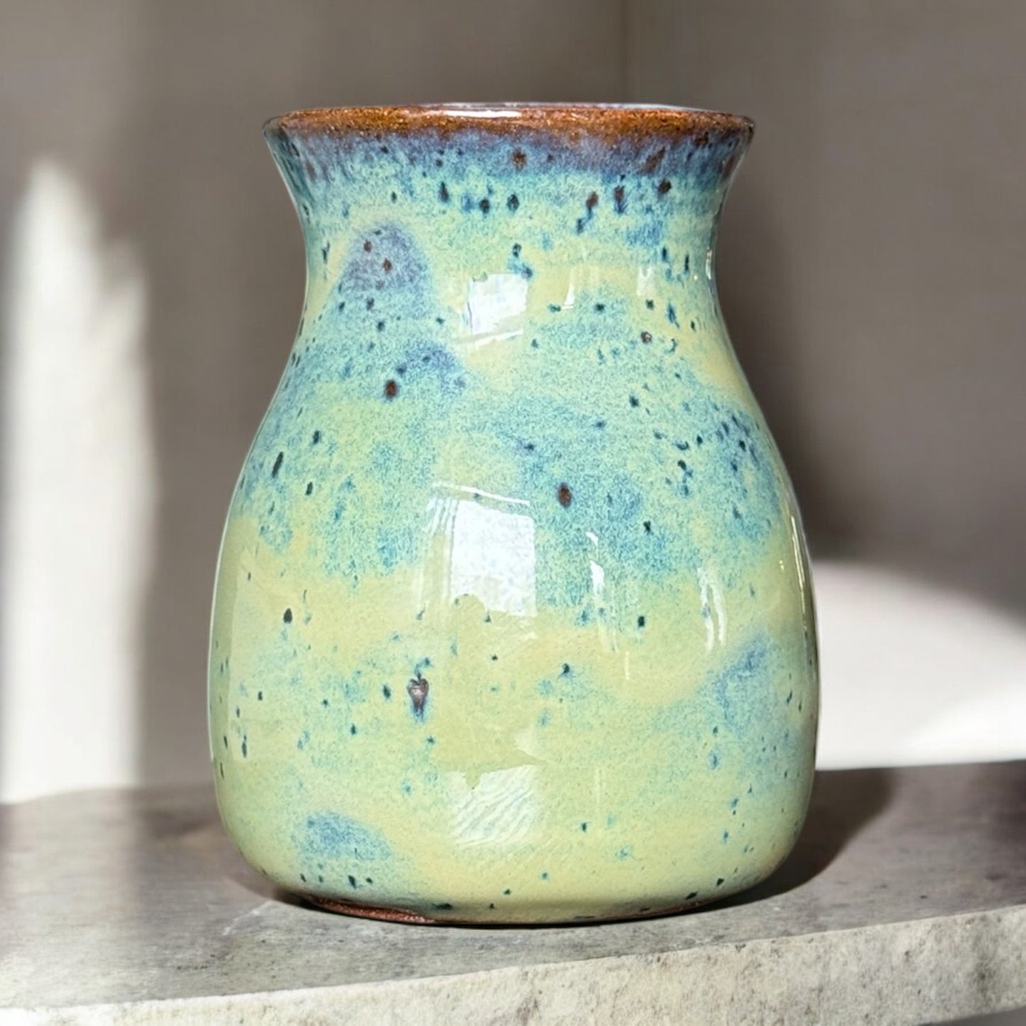 Speckled Turquoise Vase