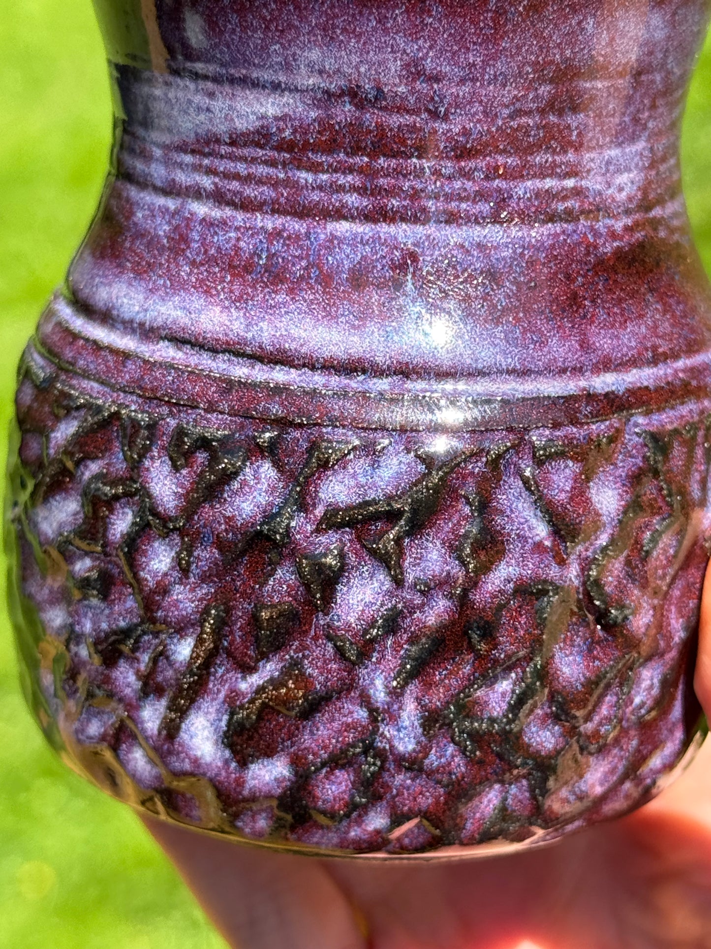 Rich Plum Purple Vase