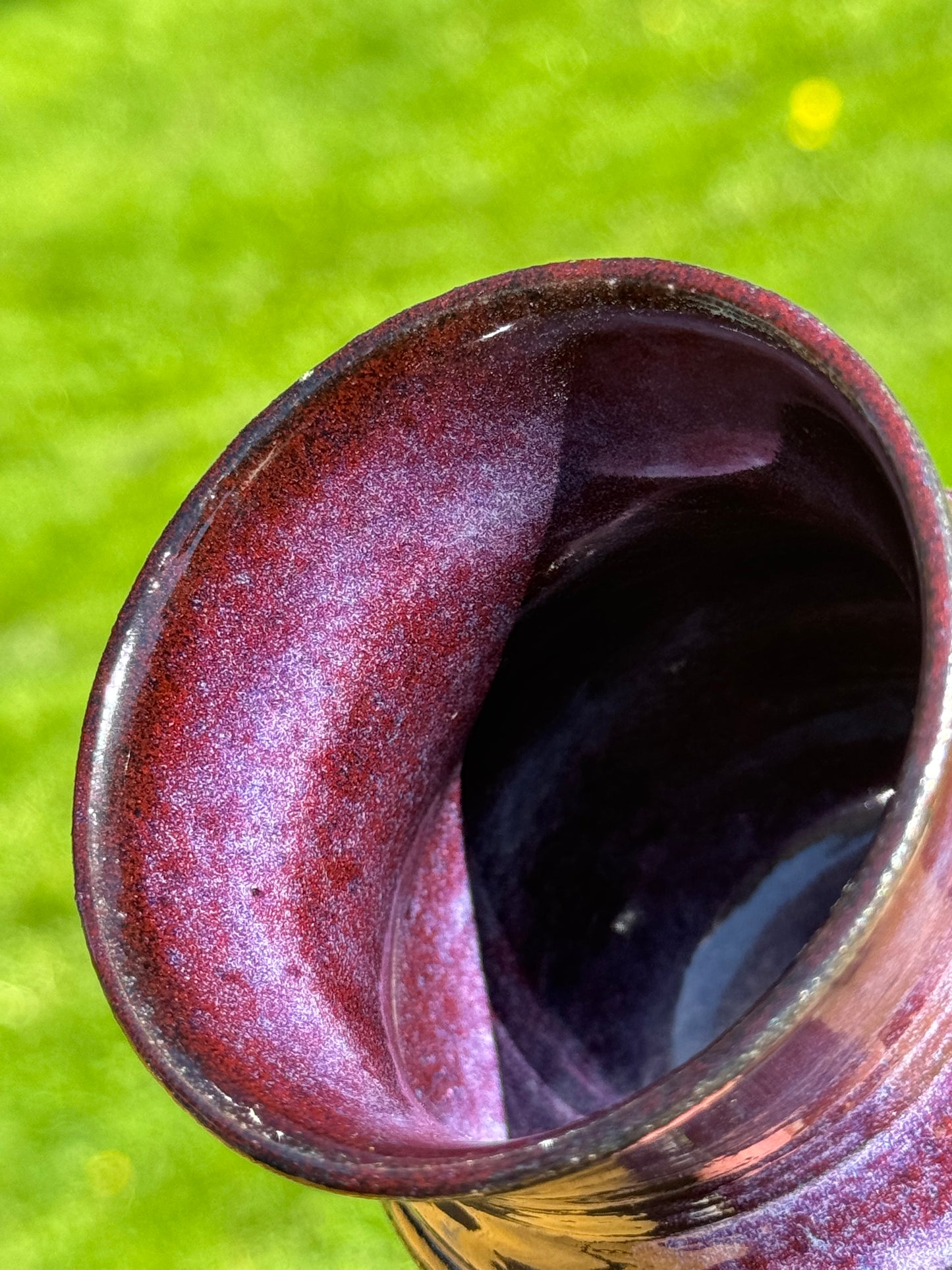 Rich Plum Purple Vase