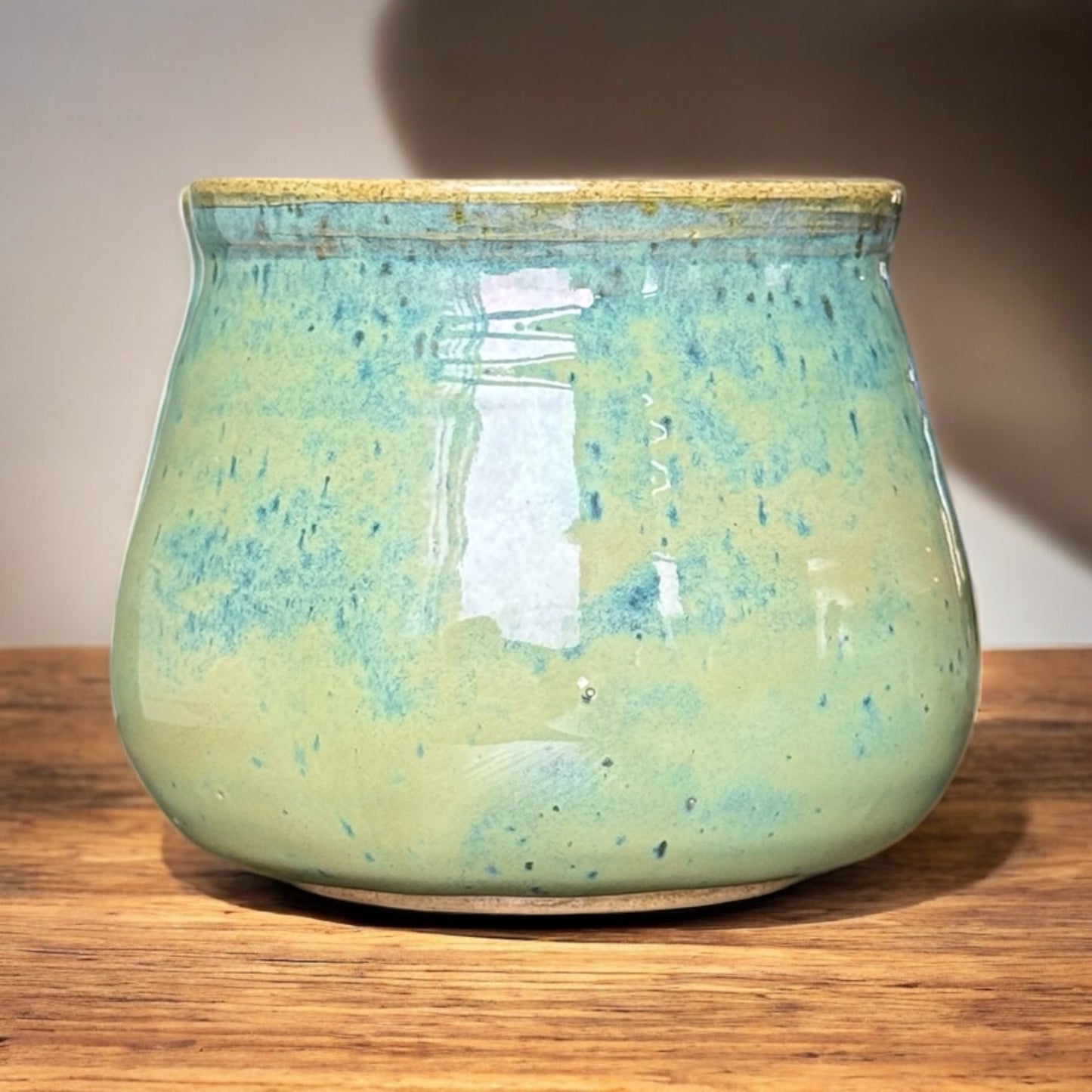 Speckled Earthy Turquoise Vase