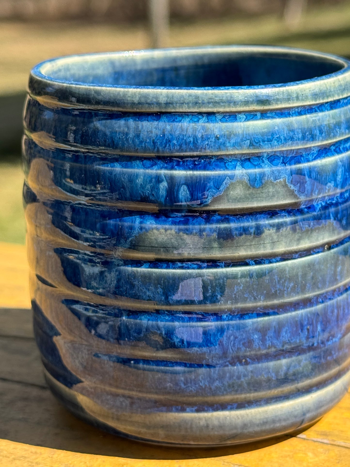 Sapphire Blue Vase
