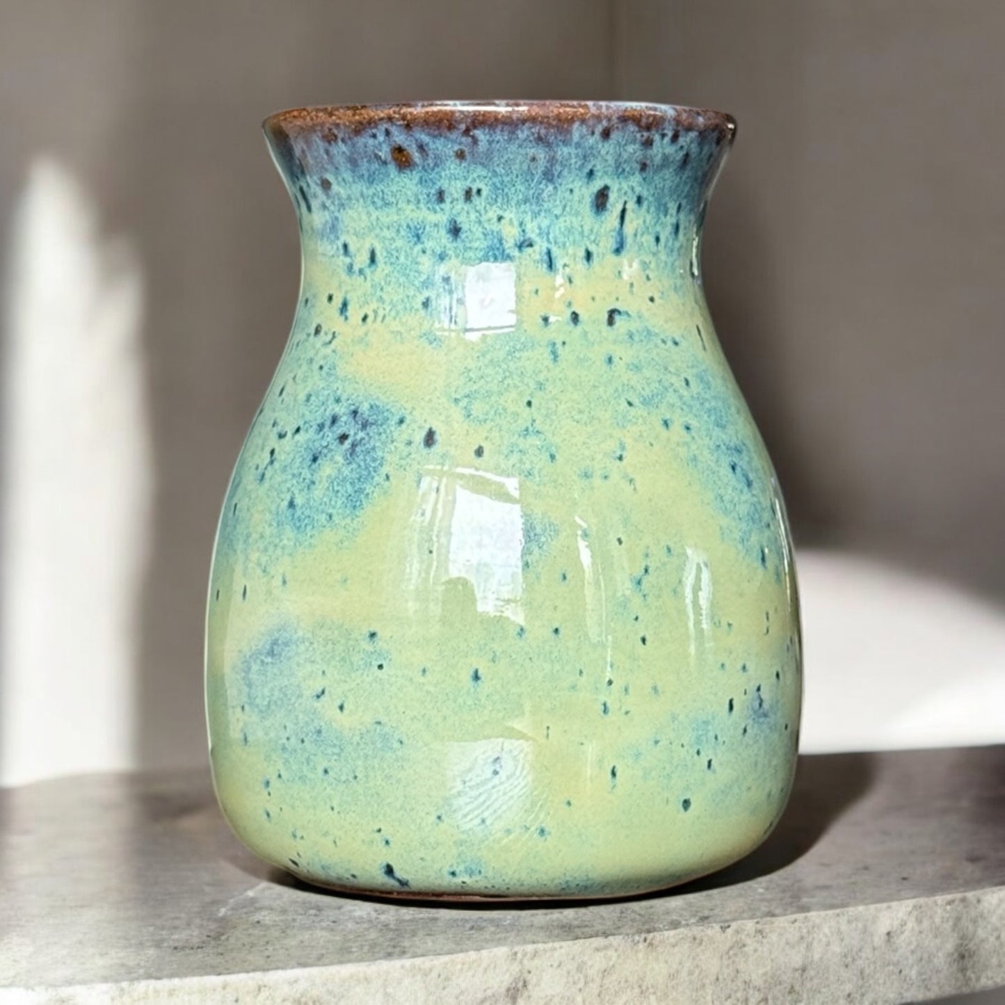 Speckled Turquoise Vase