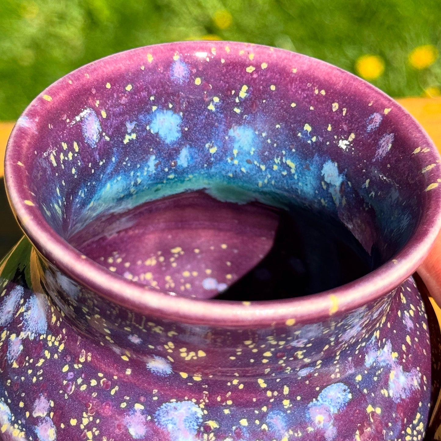 Purple Hydrangea Garden Vase