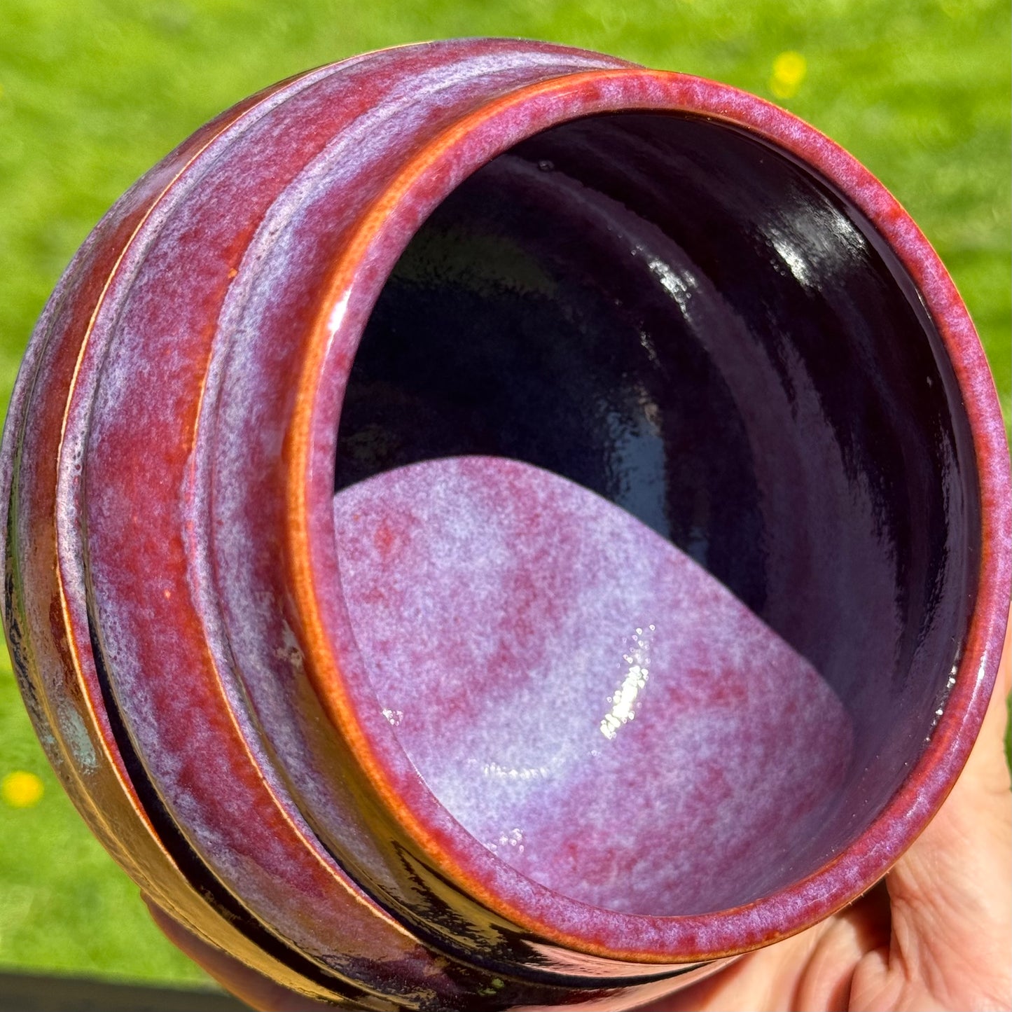 Fiery Lavender Bowl