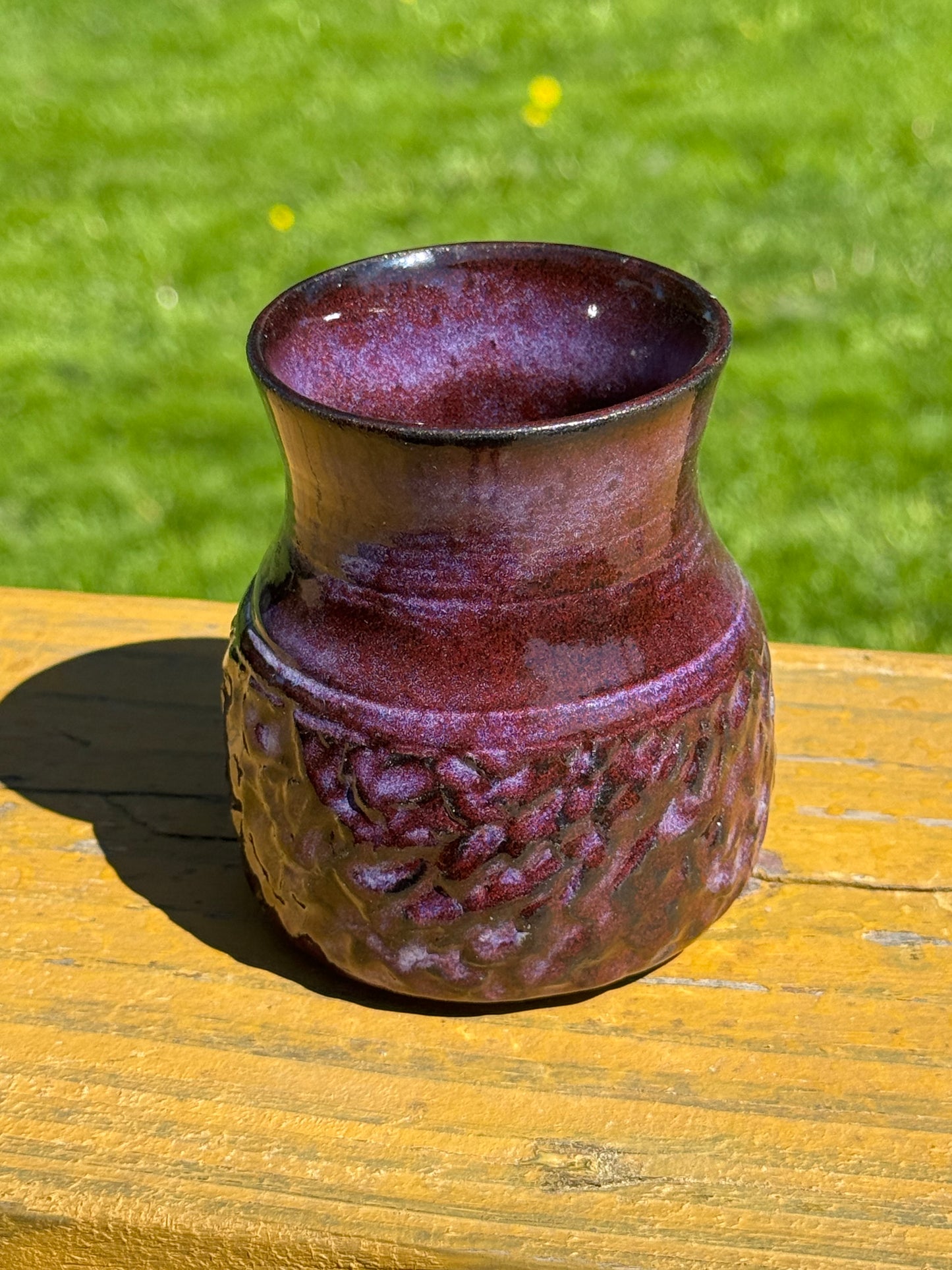 Rich Plum Purple Vase