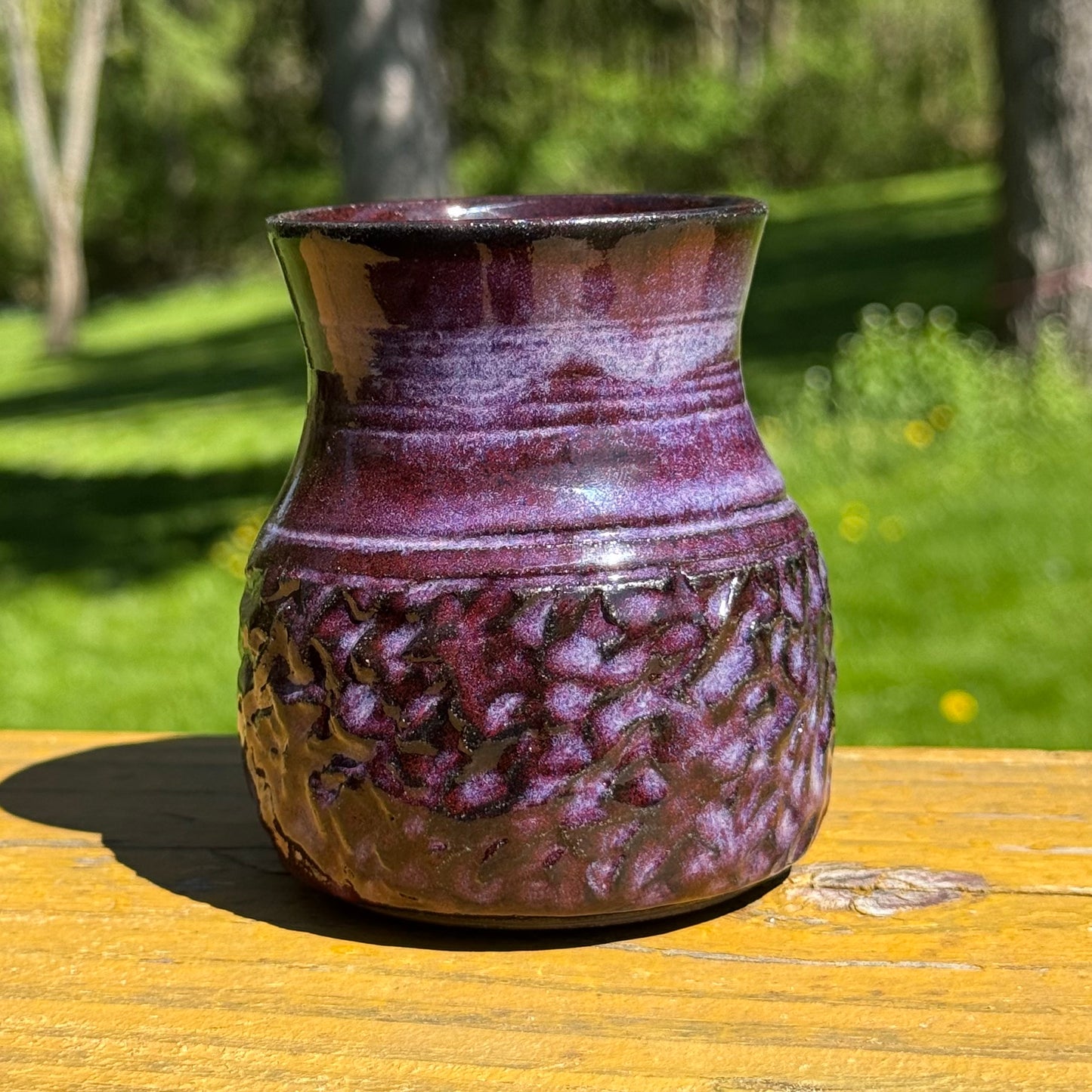Rich Plum Purple Vase