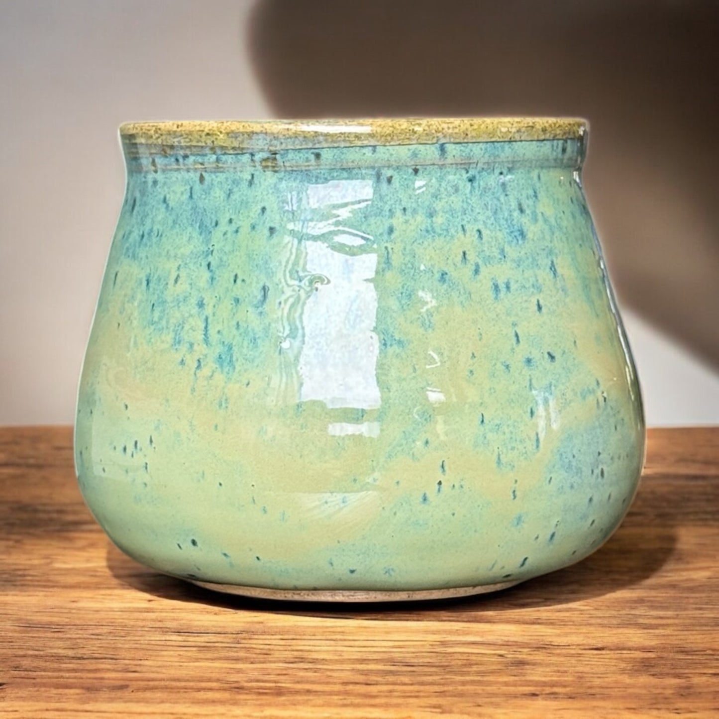 Speckled Earthy Turquoise Vase