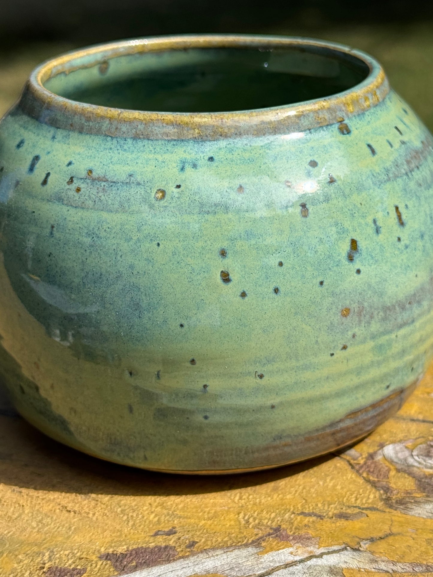Speckled Turquoise Vase