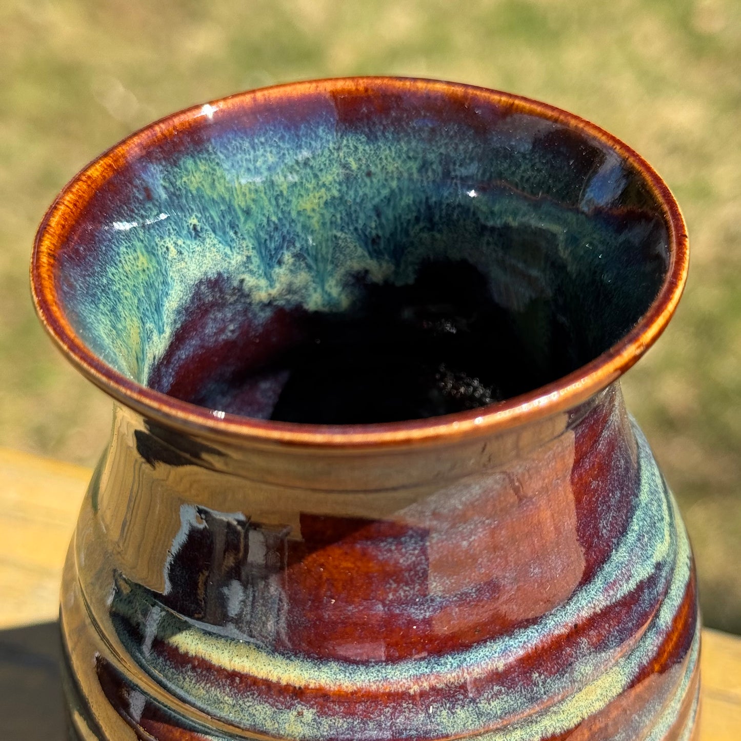 Mossy Brick Vase