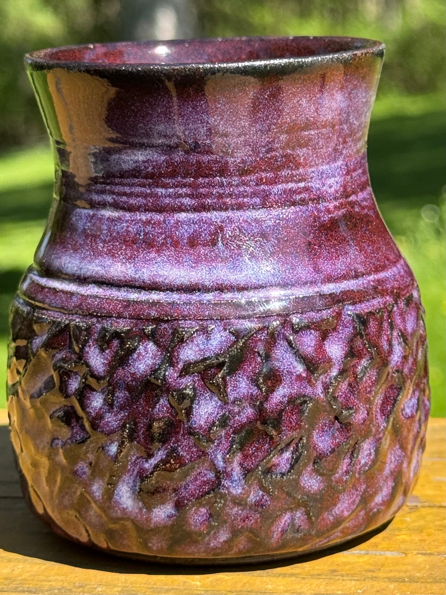 Rich Plum Purple Vase