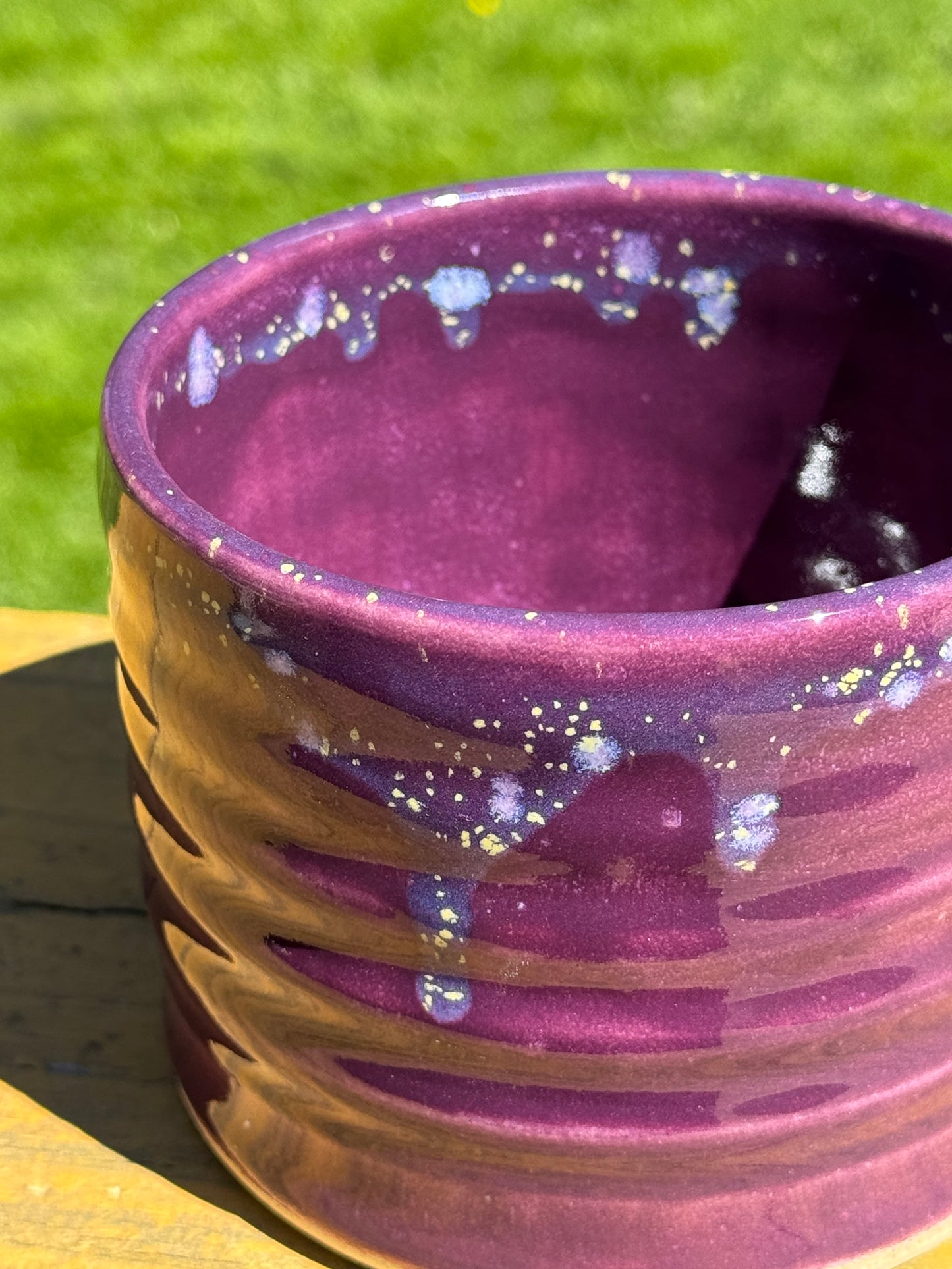 Purple Hydrangea Garden Vase