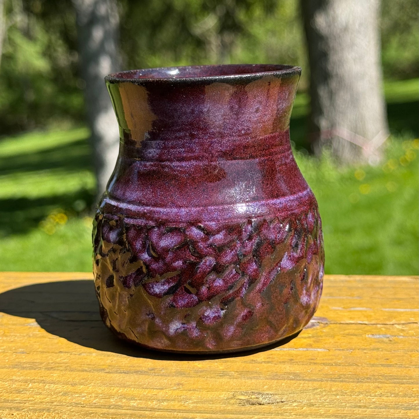 Rich Plum Purple Vase