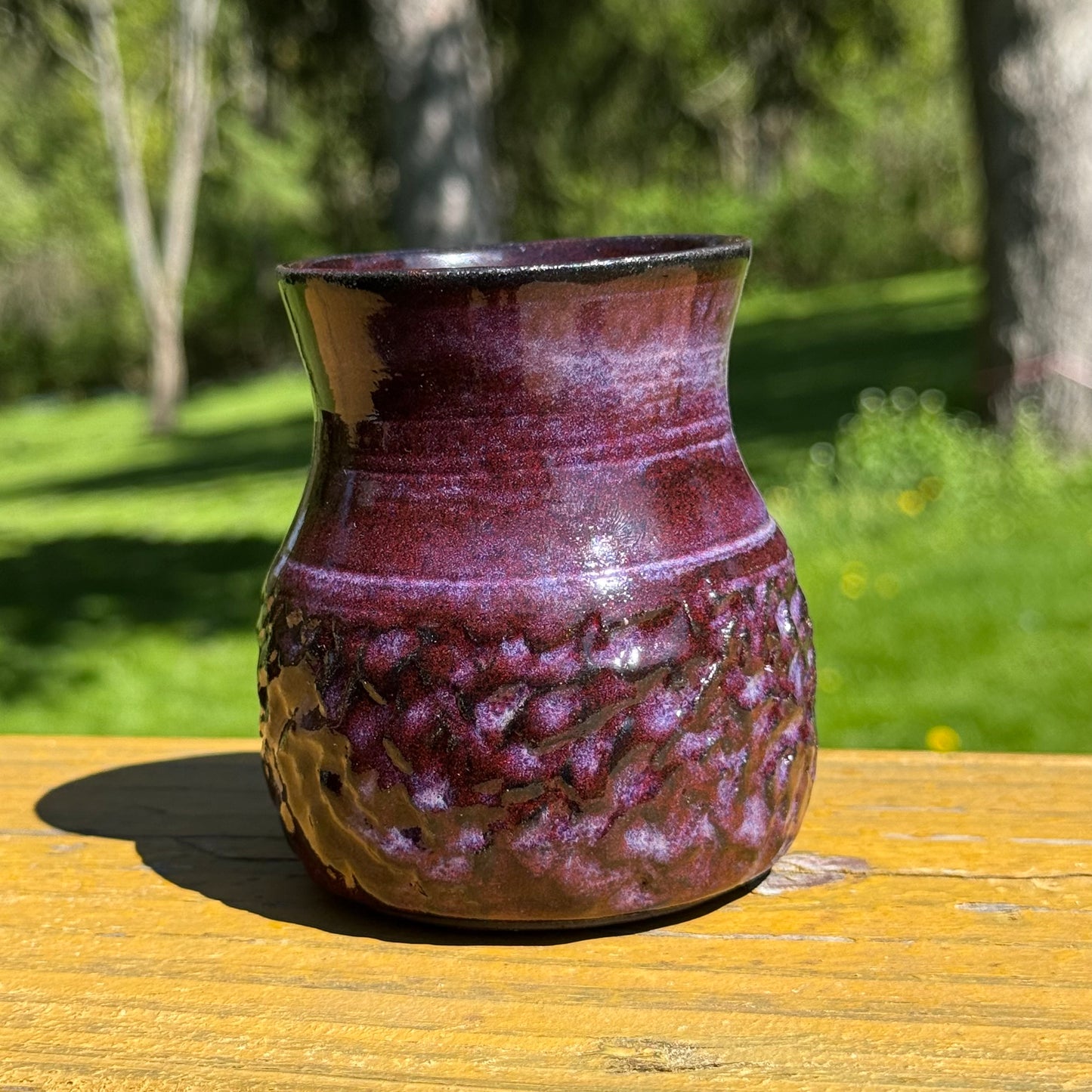 Rich Plum Purple Vase