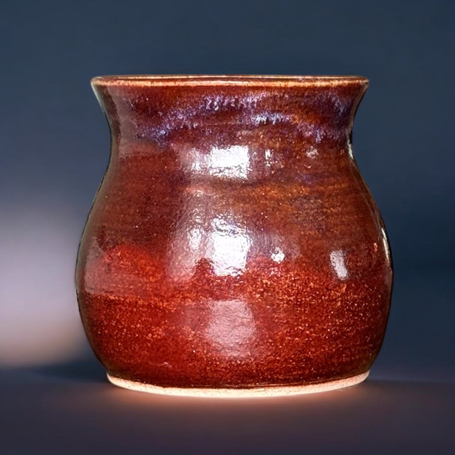 Deep Reddish-Brown Vase
