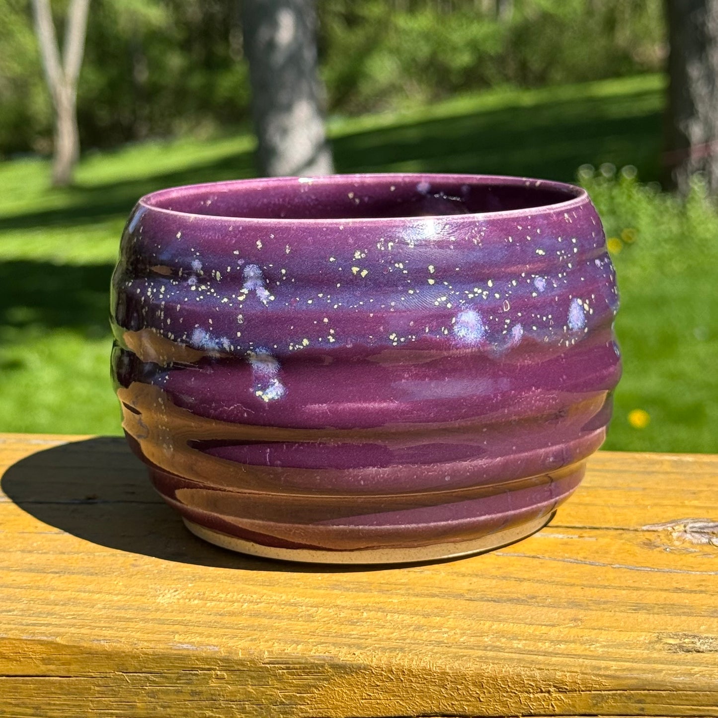 Purple Hydrangea Garden Bowl