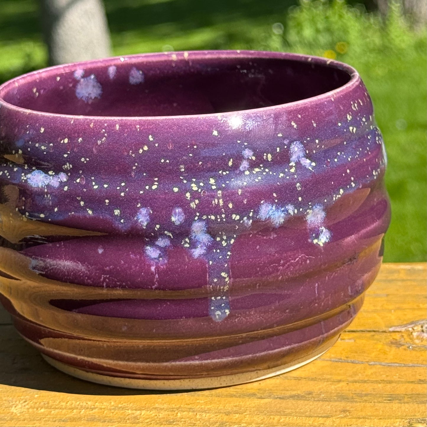 Purple Hydrangea Garden Bowl