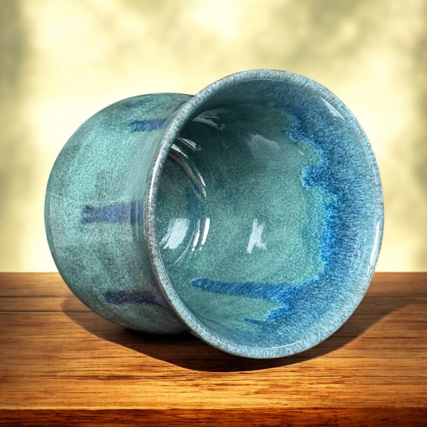 Sea-Foam and Sky Vase