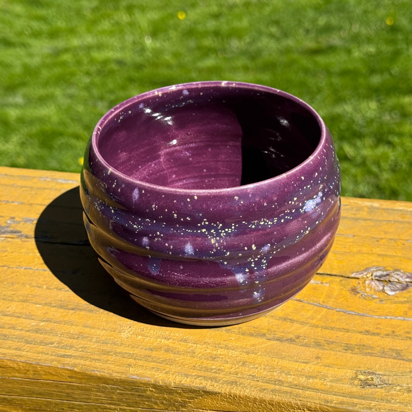 Purple Hydrangea Garden Bowl