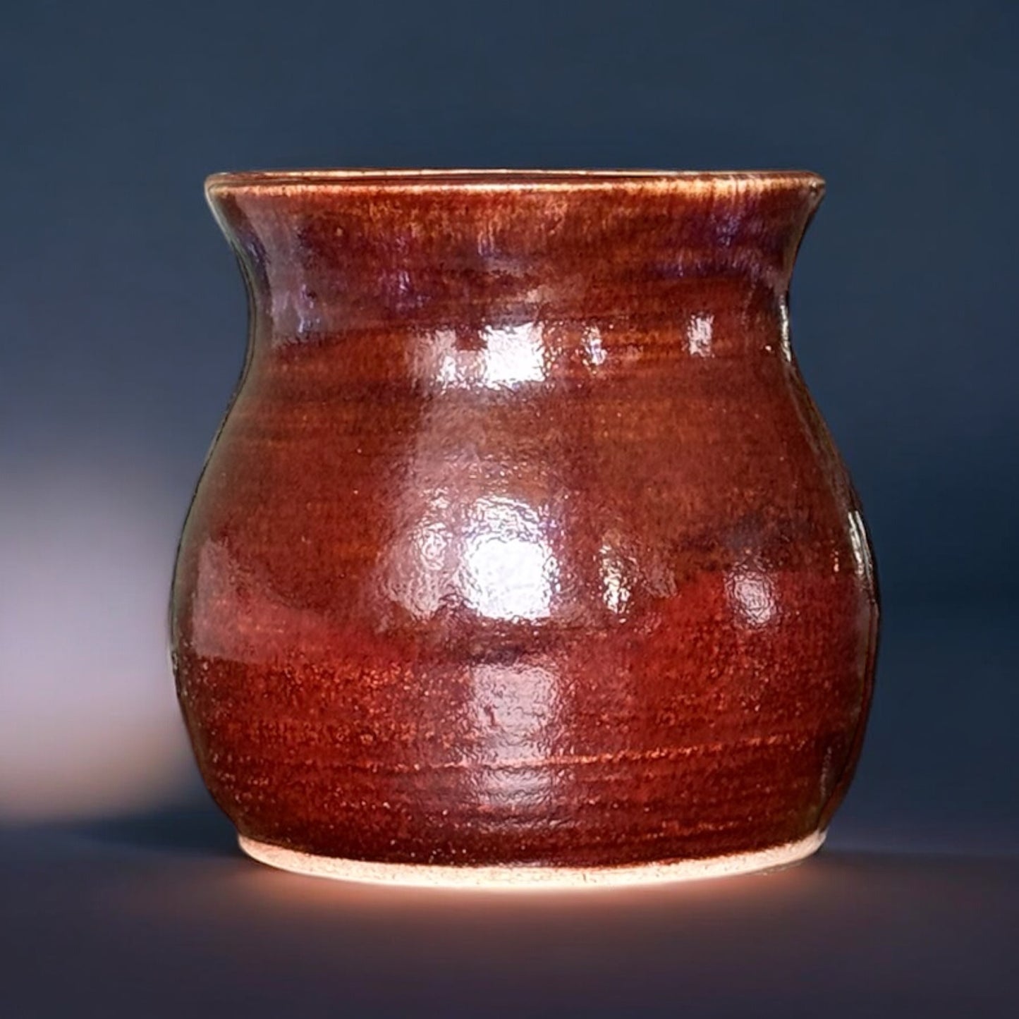 Deep Reddish-Brown Vase