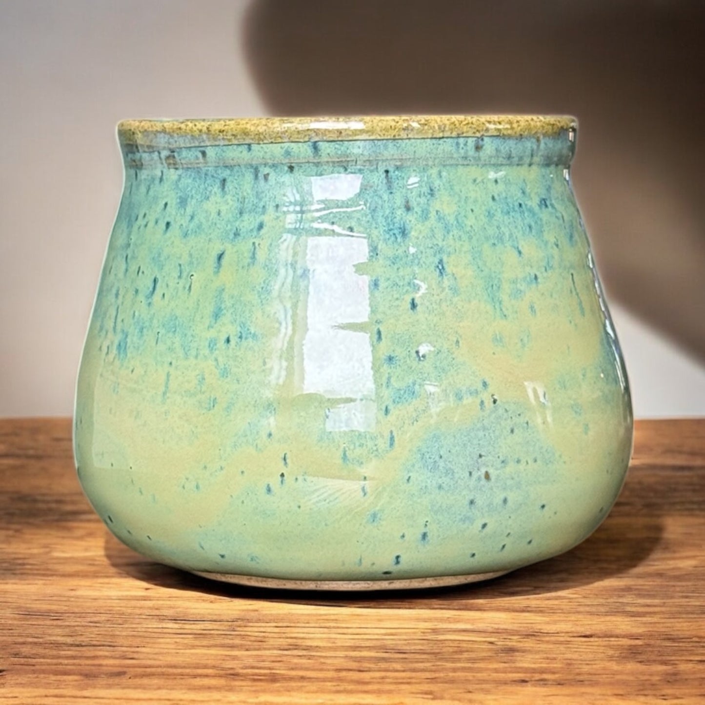 Speckled Earthy Turquoise Vase