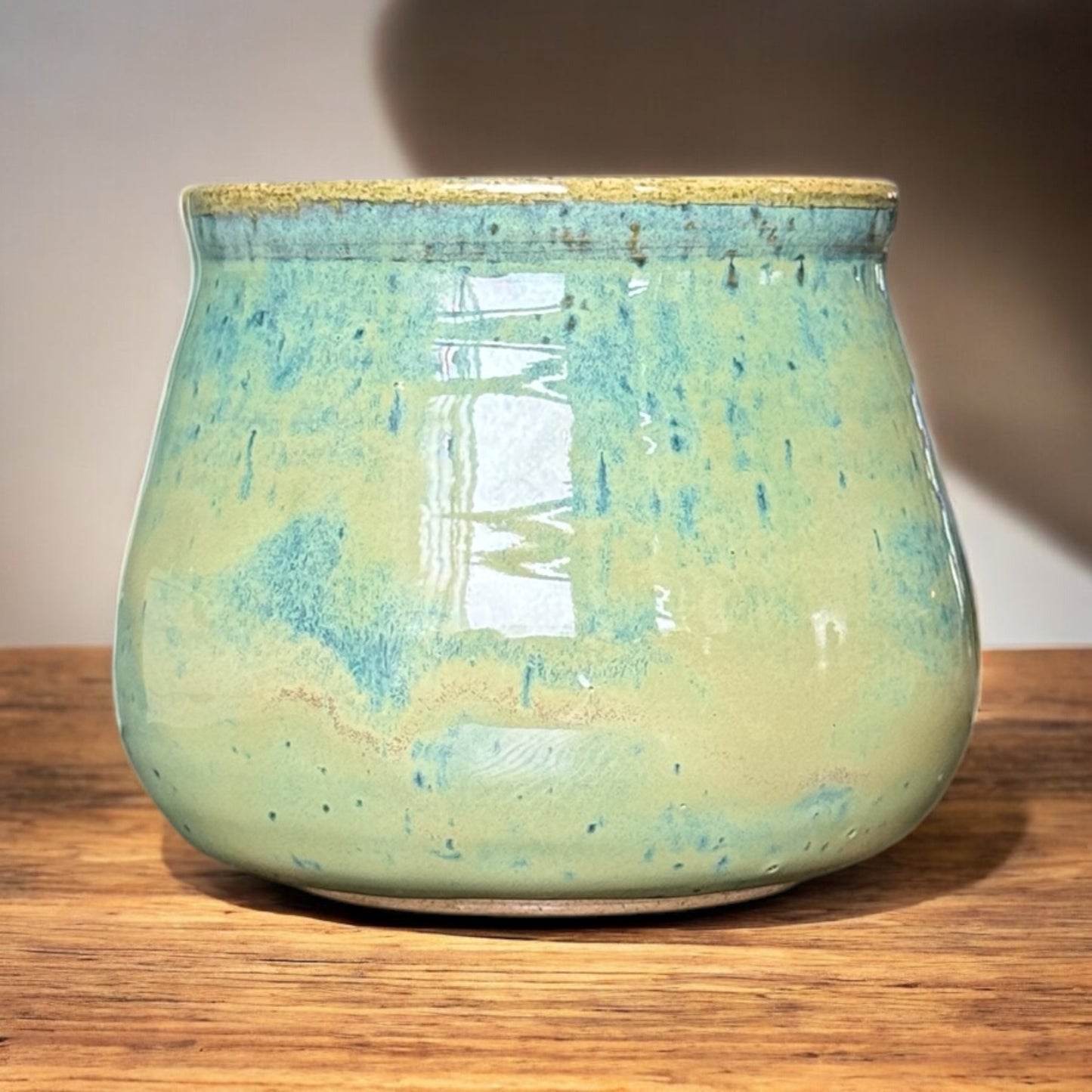 Speckled Earthy Turquoise Vase