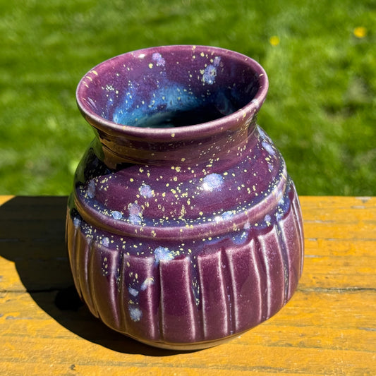 Purple Hydrangea Garden Vase