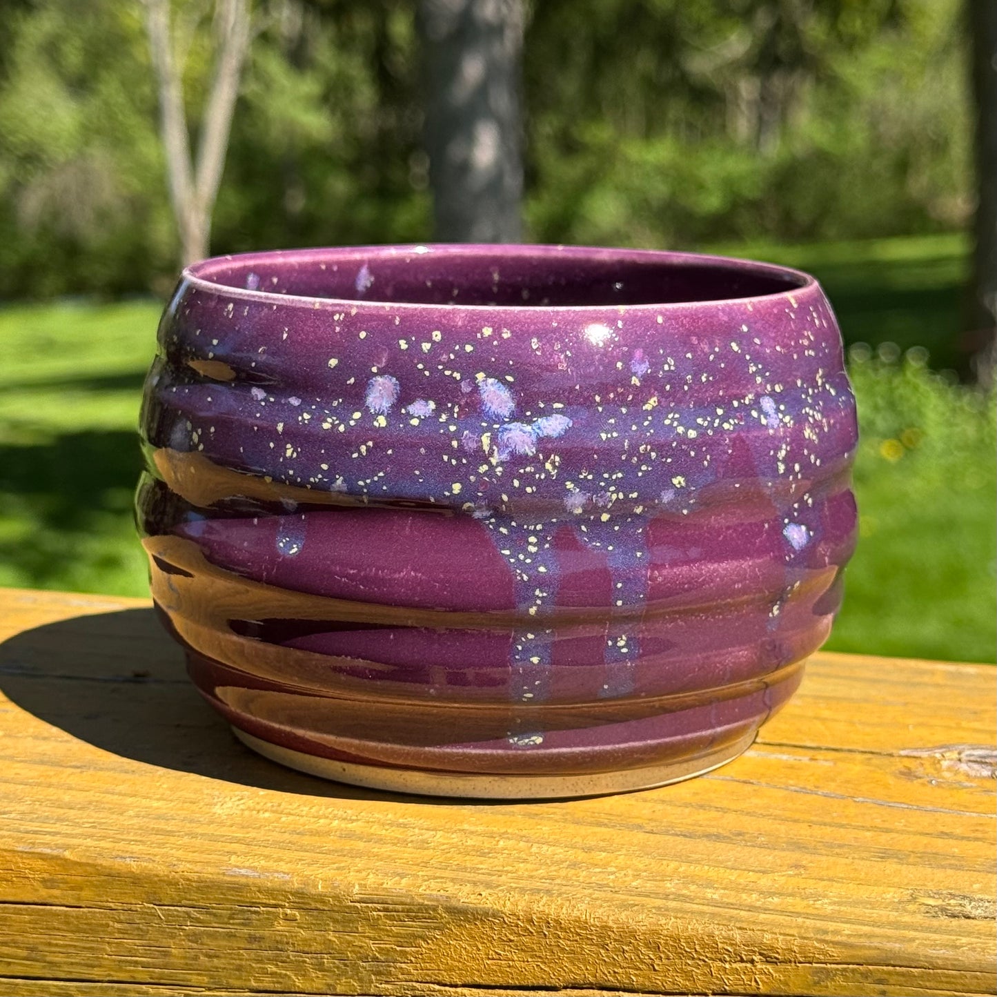 Purple Hydrangea Garden Bowl
