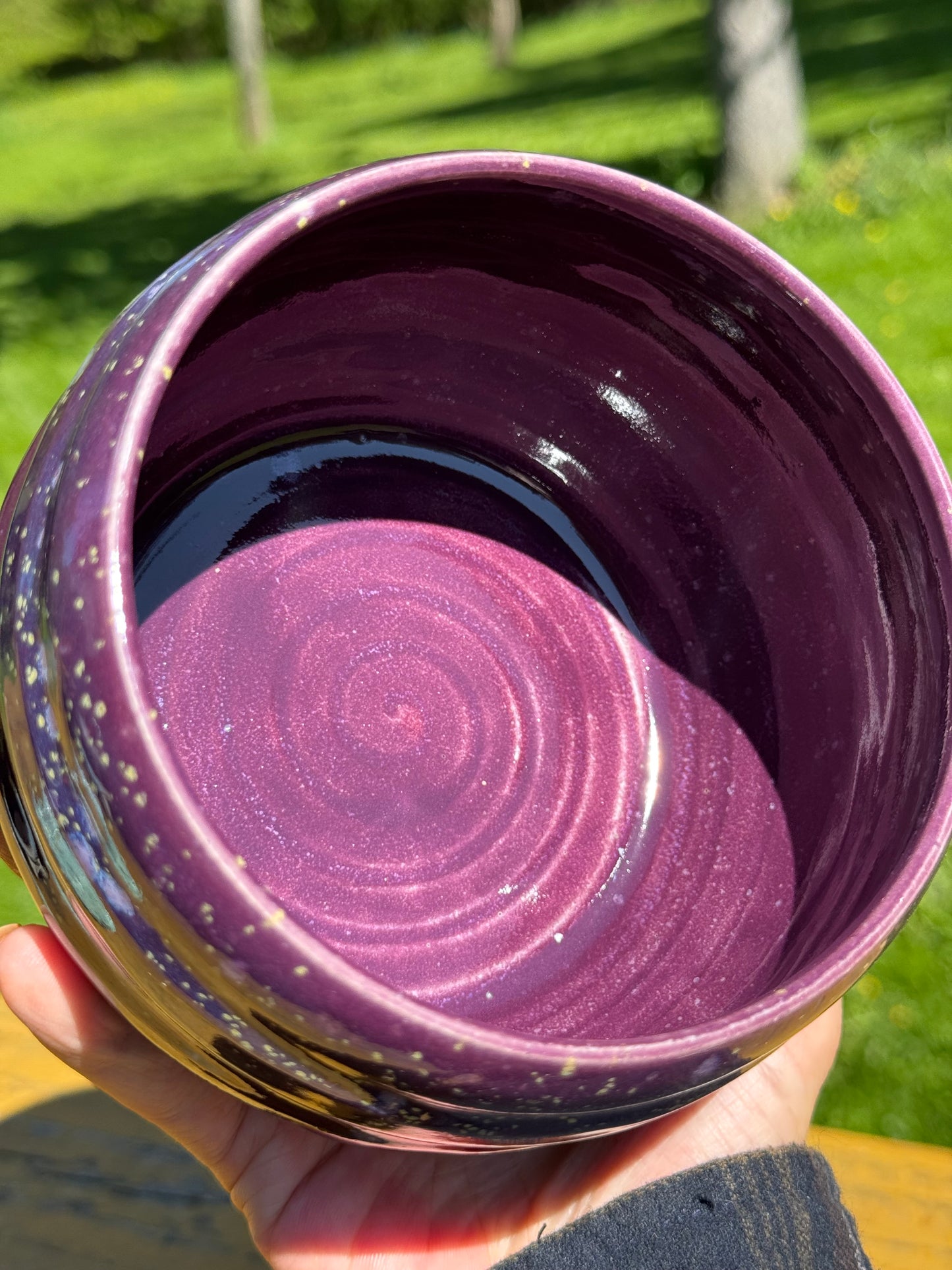 Purple Hydrangea Garden Bowl