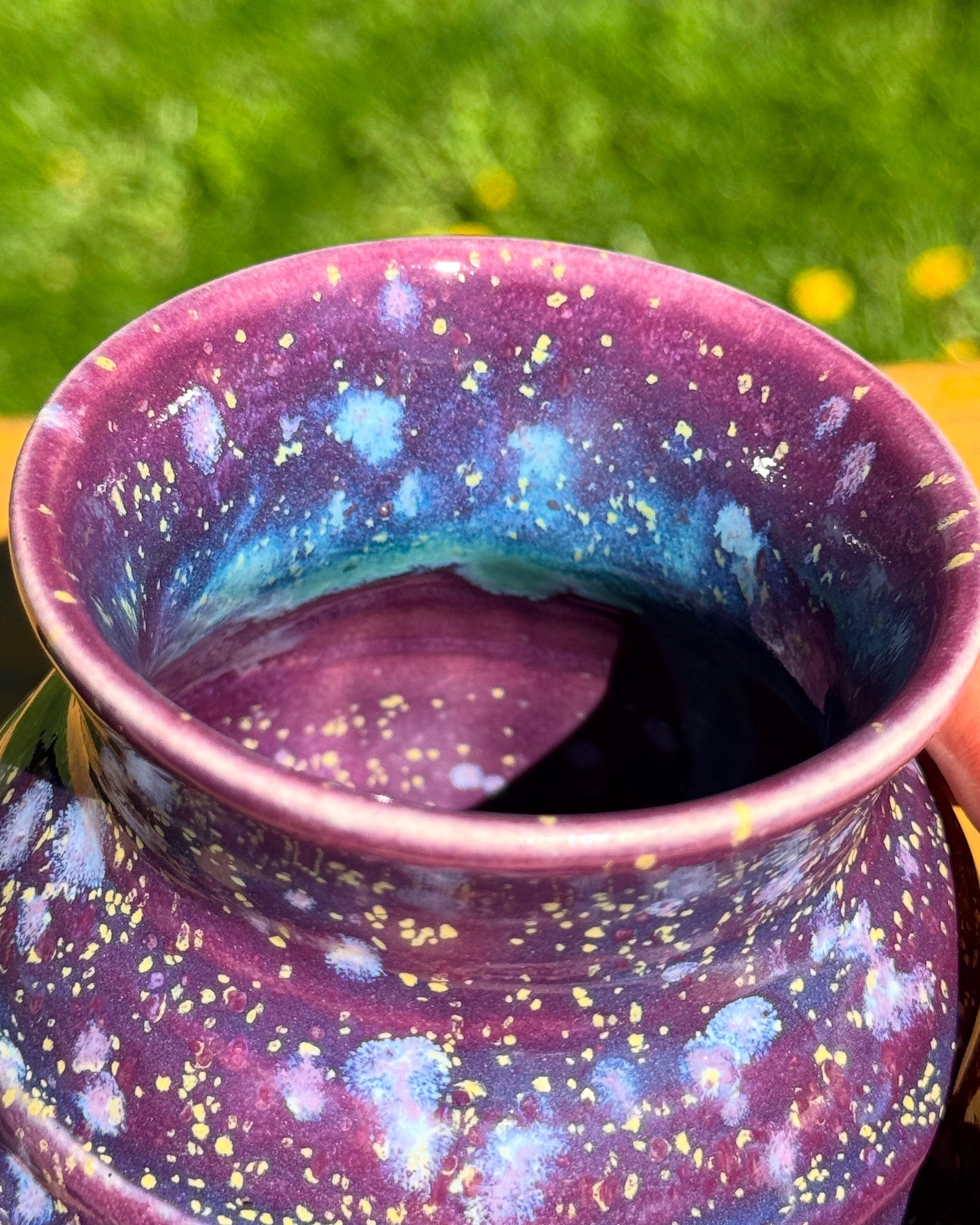 Purple Hydrangea Garden Vase