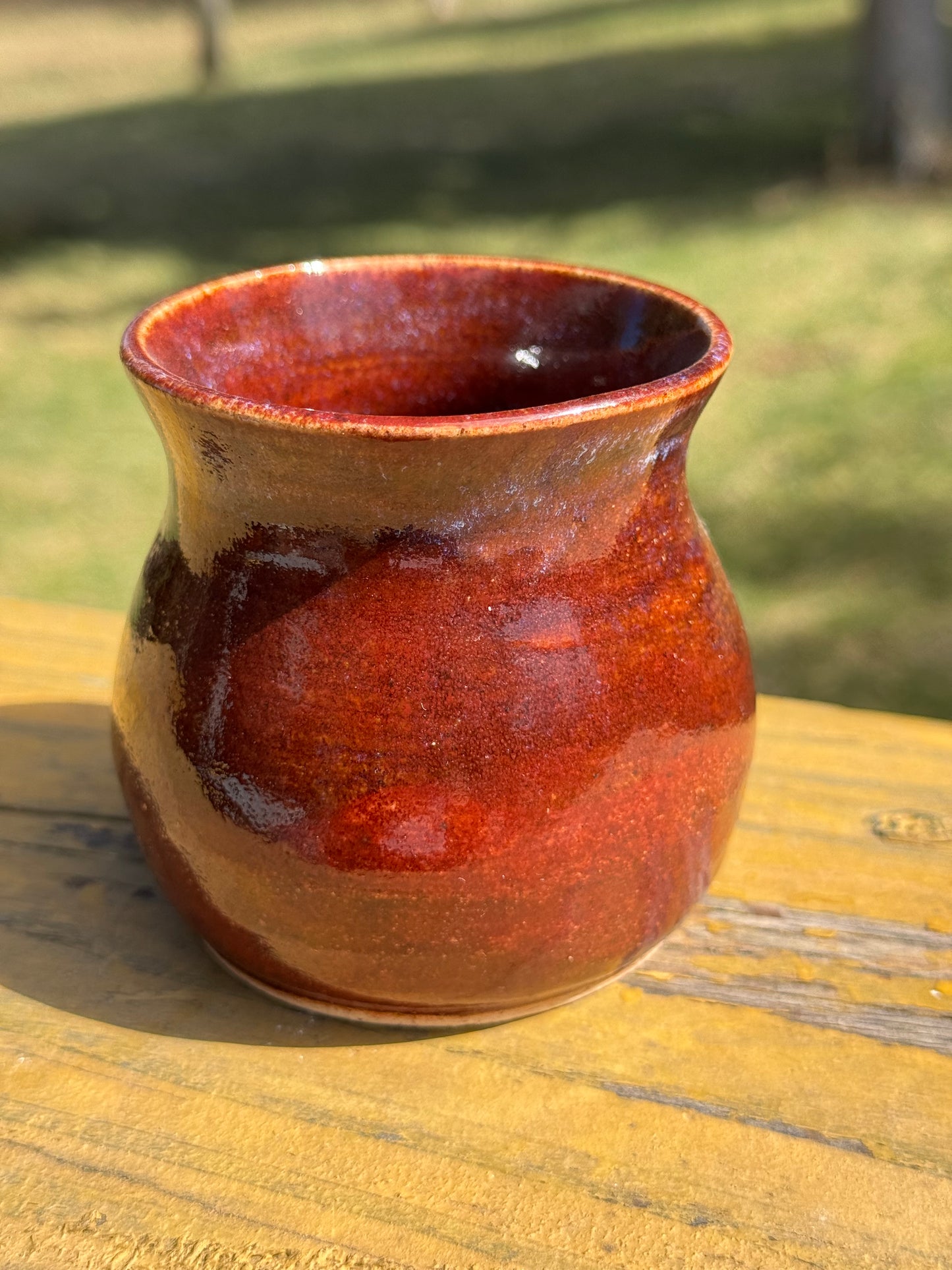 Deep Reddish-Brown Vase