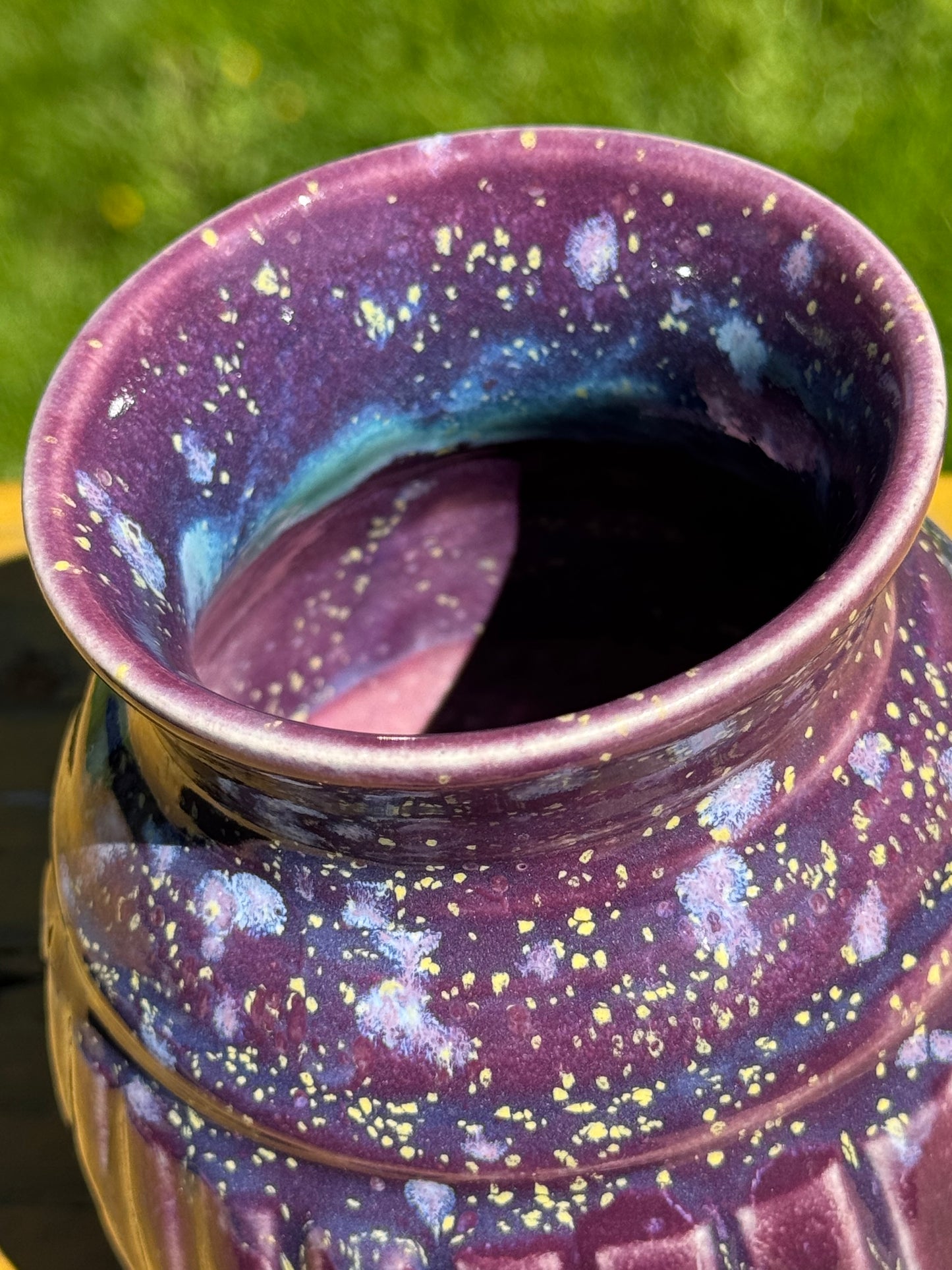 Purple Hydrangea Garden Vase