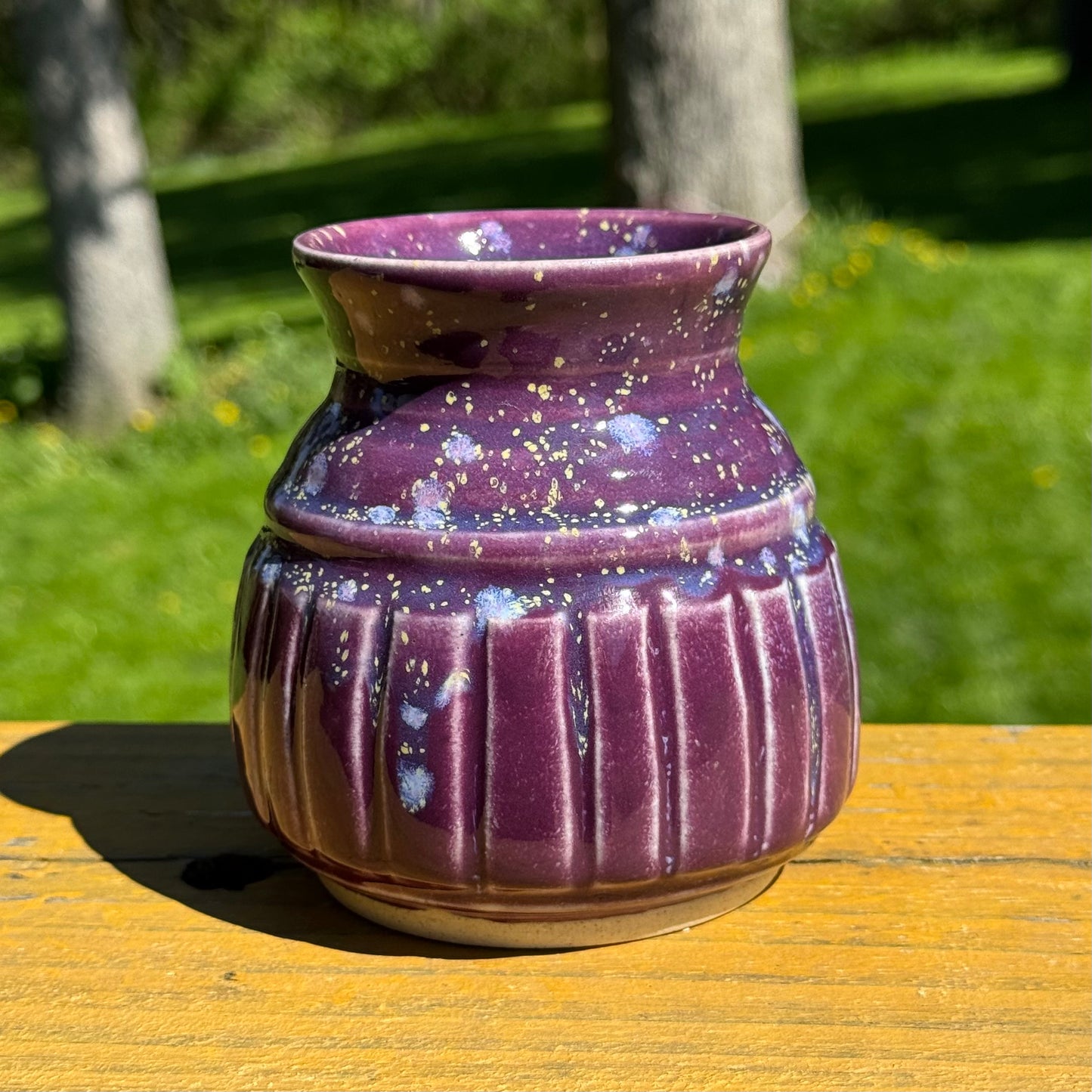 Purple Hydrangea Garden Vase